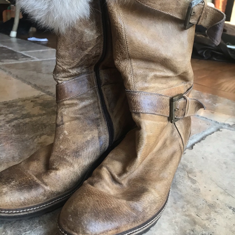 Italian fur boots